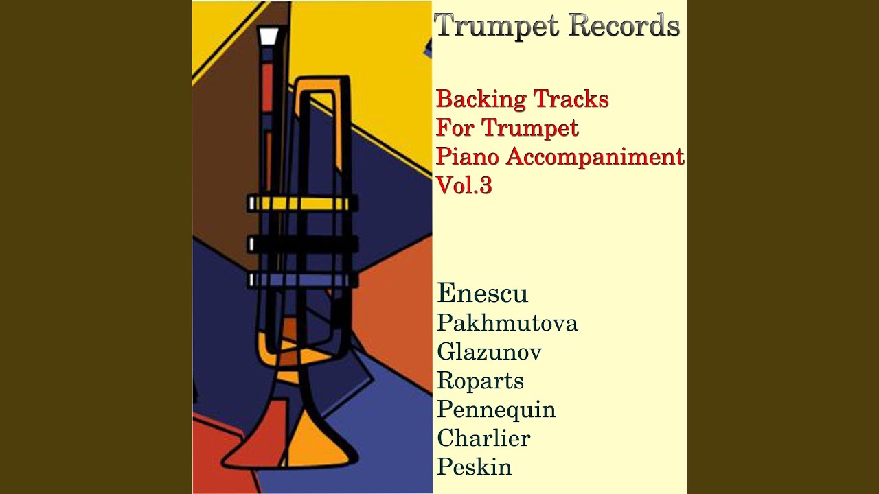 Georges Enescu: Legend for Trumpet and Piano (Accompaniment, Backing Track, Play Along)