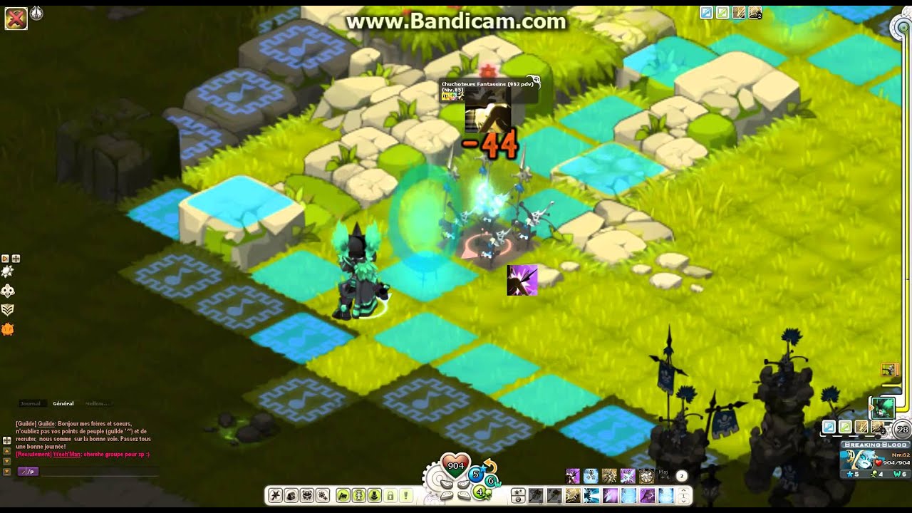 Xp solo aux chucho en étant un éliotrope au lvl 62