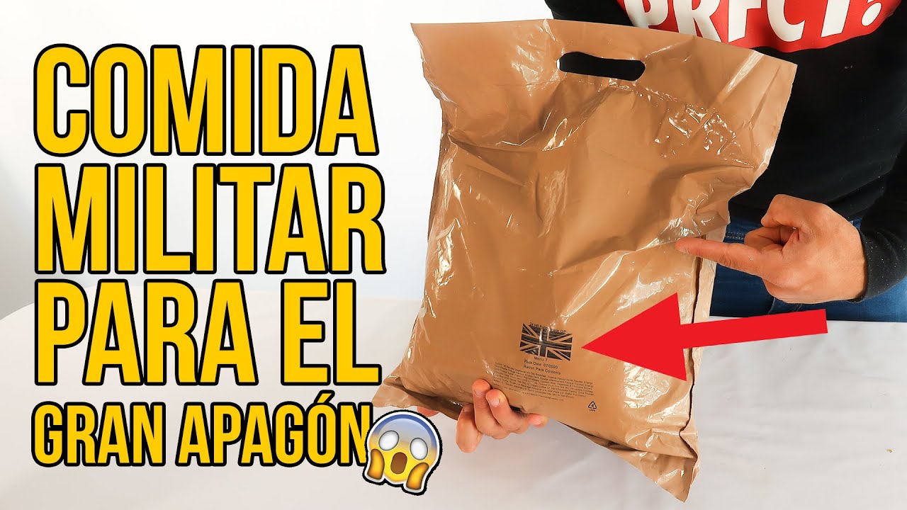 COMIDA MILITAR DE SUPERVIVENCIA PARA EL GRAN APAGÓN