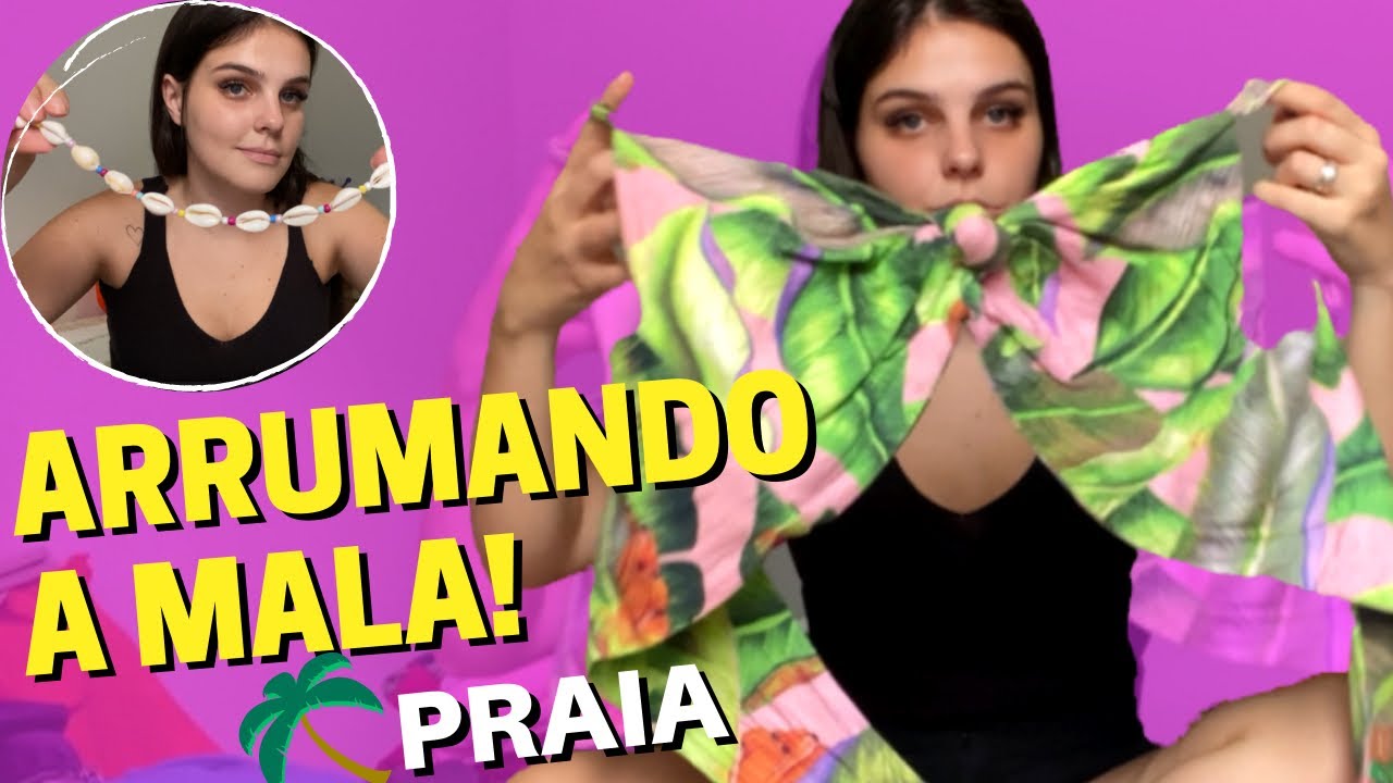 Arrumando minha MALA para a PRAIA - Looks de VERÃO coloridos + acessórios + produtos!!