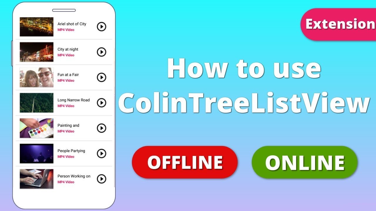 How to use ColinTreeListView - Show data in ColinTreeListView - ColinTreeListView Extension