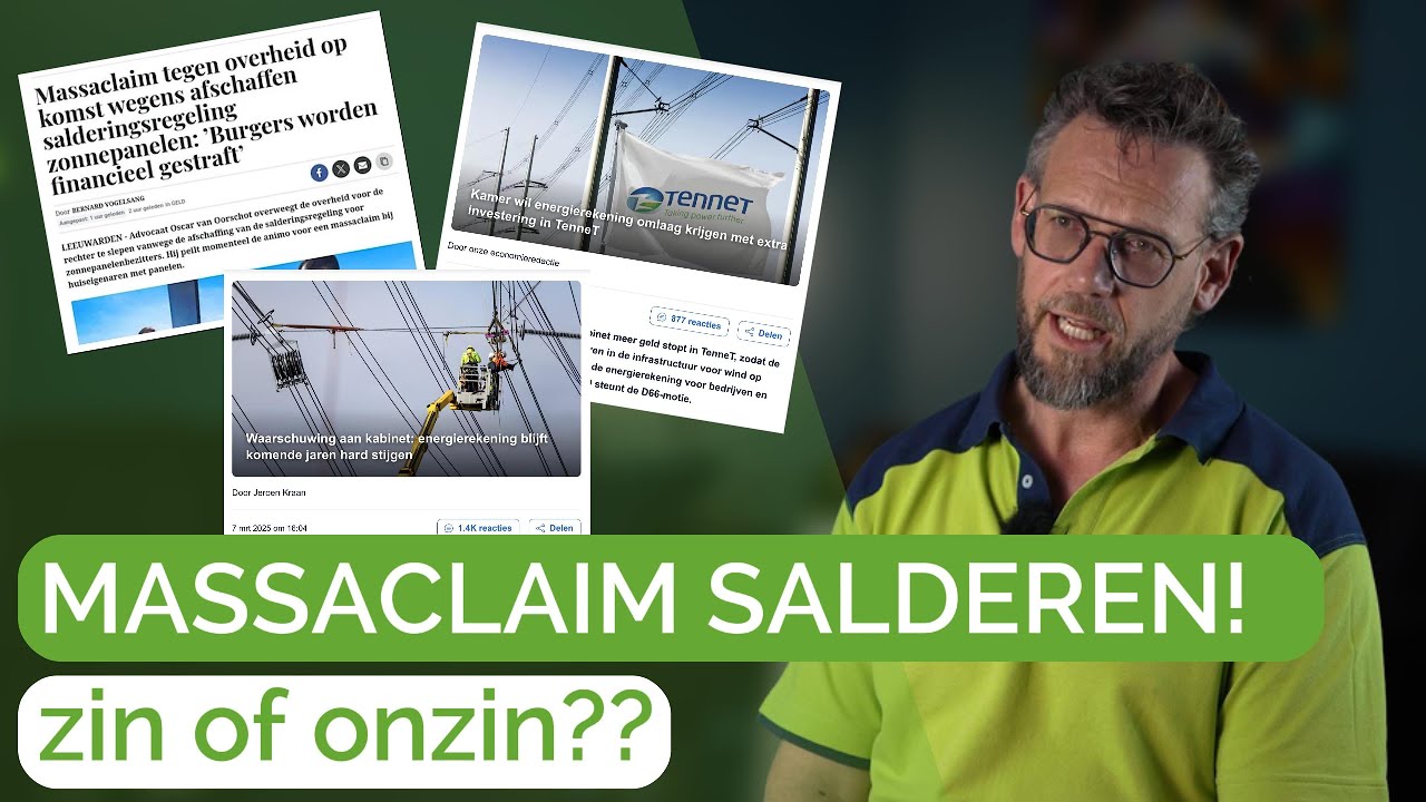 Massaclaim Salderen! Zin of Onzin? #claim #energie #nieuws