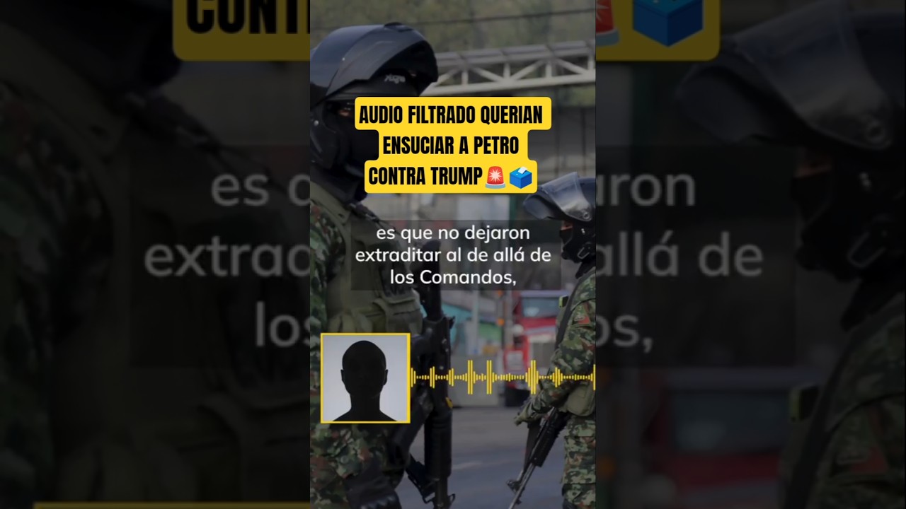 🚨🎧 AUDIO SECRETO ALERTA A Gustavo Petro antes de reunirse con Donald Trump 🏛️🔥