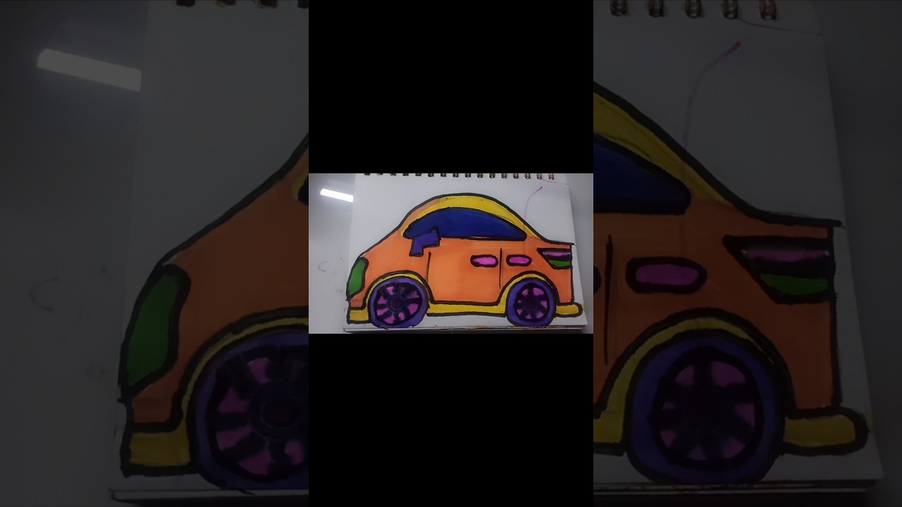 How to Draw a Cute Car Easy | Simple Car Drawing