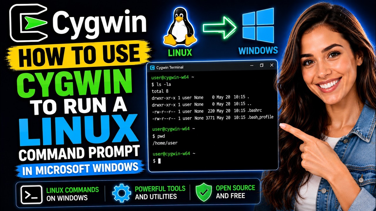 Cygwin - How to Use Cygwin to Run a Linux Command Prompt in Microsoft Windows