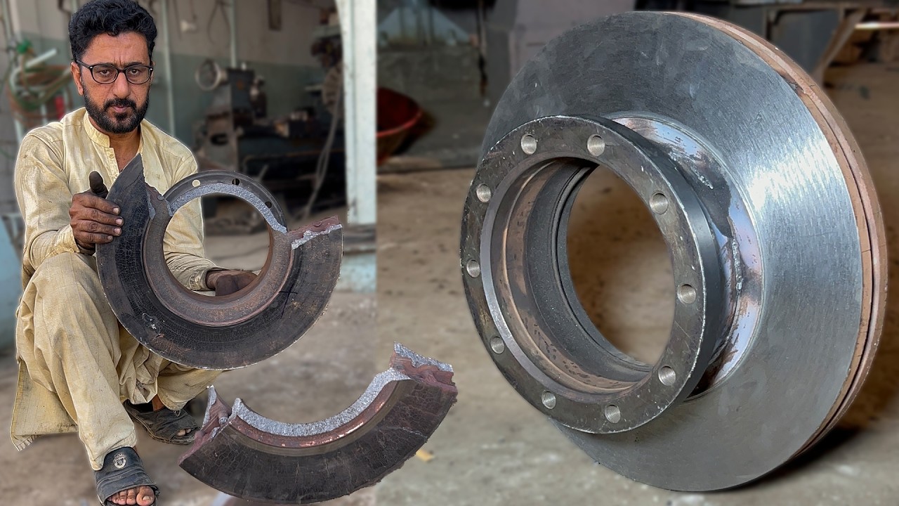 How Lathe Master Restored a Severely Broken Metal Stopping Drum | Unreal Restoration