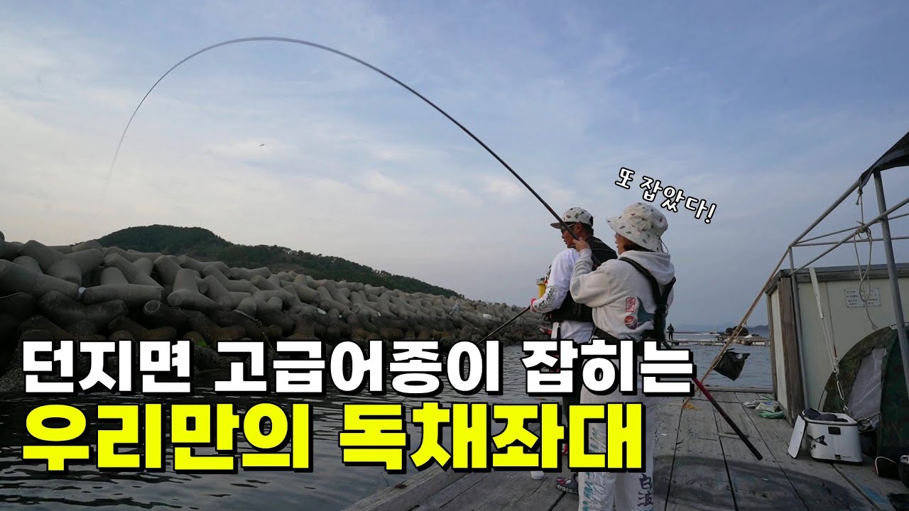 우리만쓰는 독채좌대에 벵에돔아파트가 있습니다 l 민장대 하나만 챙기세요
