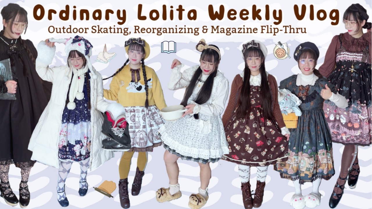 Ordinary Lolita Weekly Vlog | Ceramic Painting, Outdoor Skating & a Homebody Soup