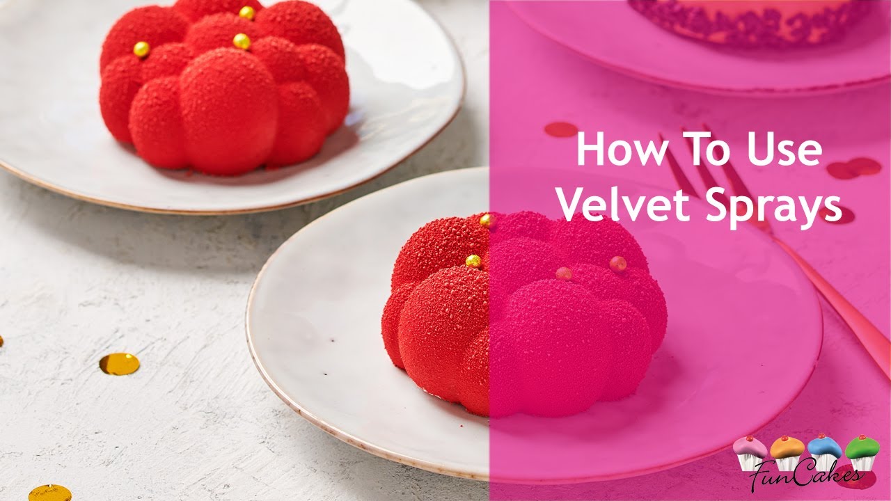 How To Use Velvet Sprays from FunCakes