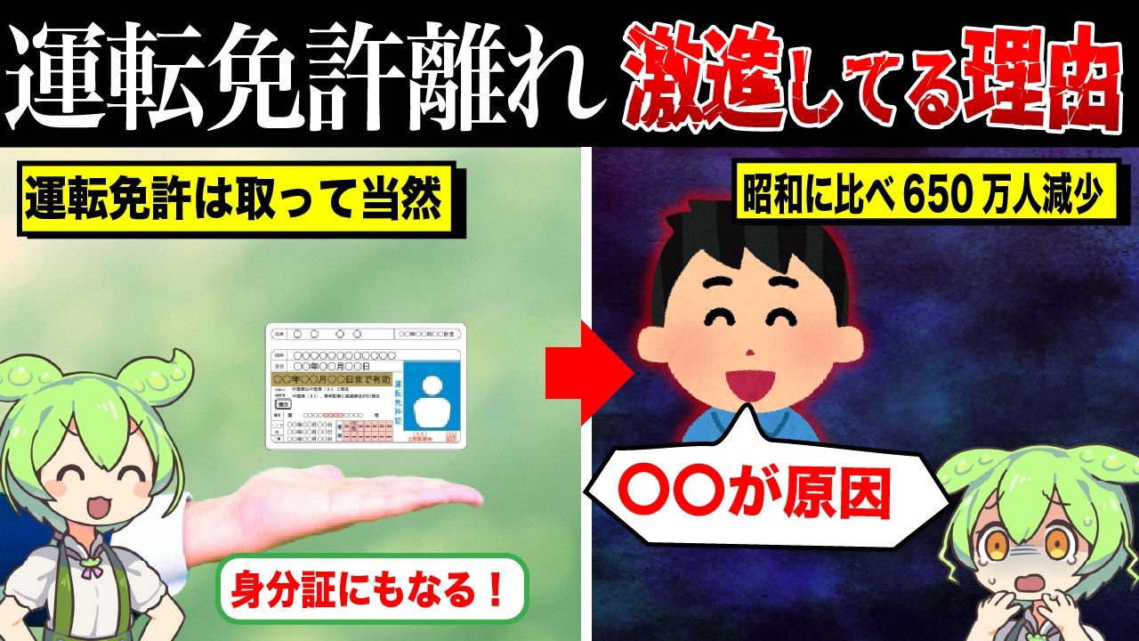 なぜ免許を取らない若者が急増しているのか？