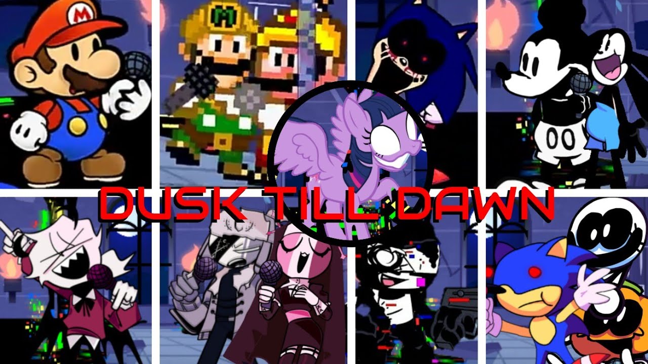 Dusk Till Dawn - FNF But Everyone Sing It - Pero todos cantan
