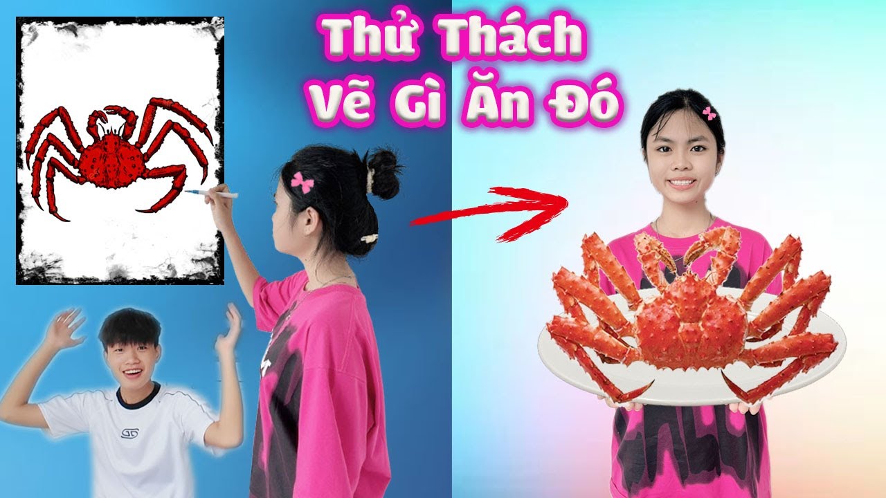 Tập 4 - Thử Thách Người Cuối Cùng Vẽ Gì Ăn Đó #trangandvinh