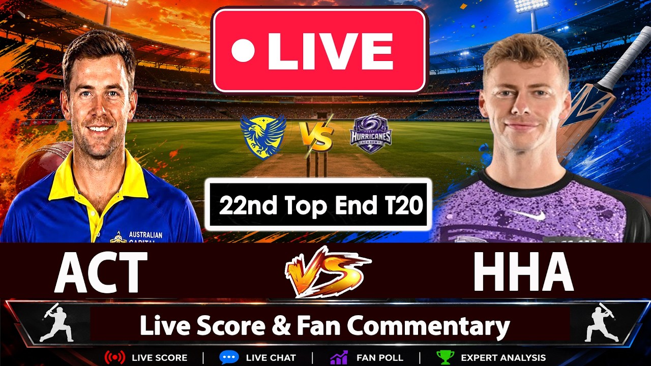 🔴Hobart Hurricanes Academy VS Australian Capital Territory | ACT vs HHA T20 Live | Fan Commentary