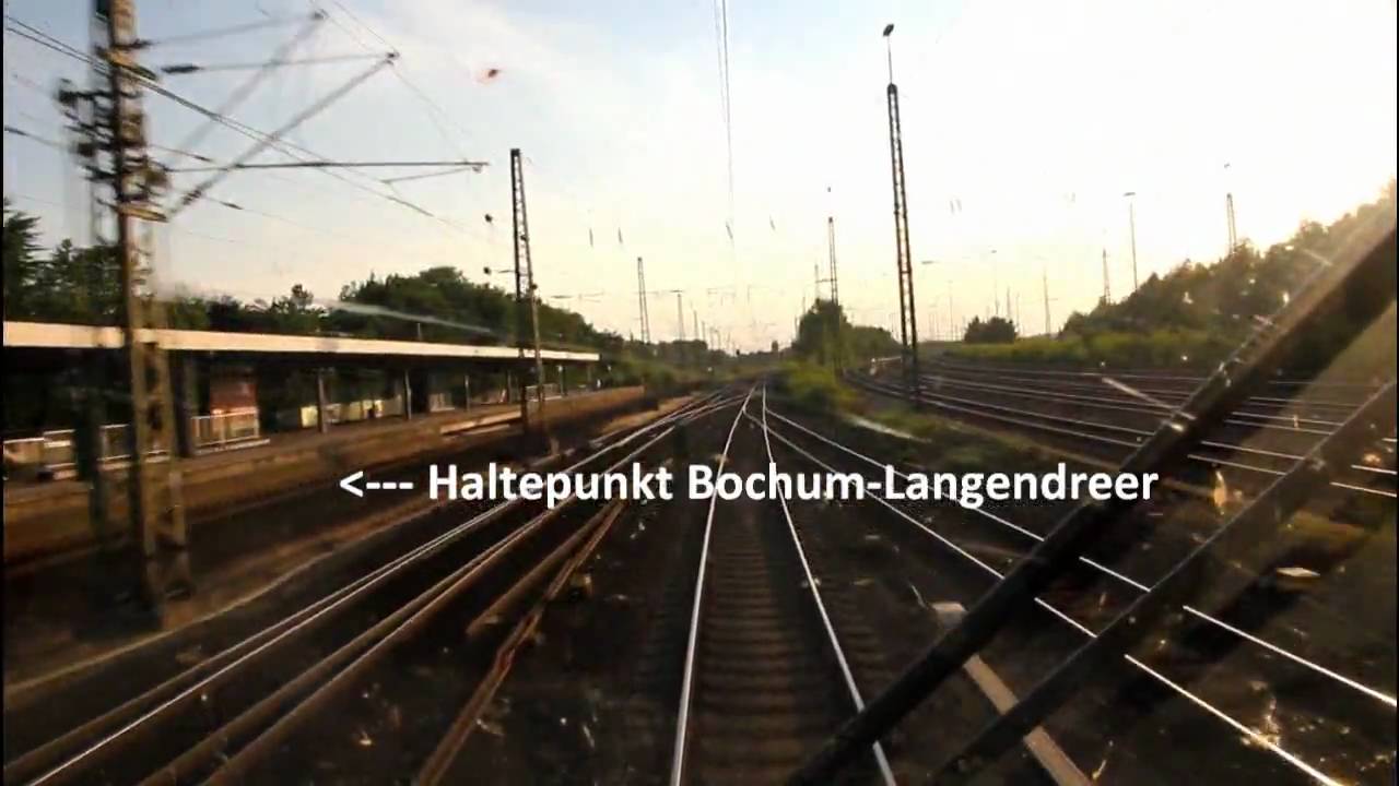 Ruhrpott aus Lokführersicht  - Dortmund - Bochum - Wanne-Eickel auf 185.2 - HD