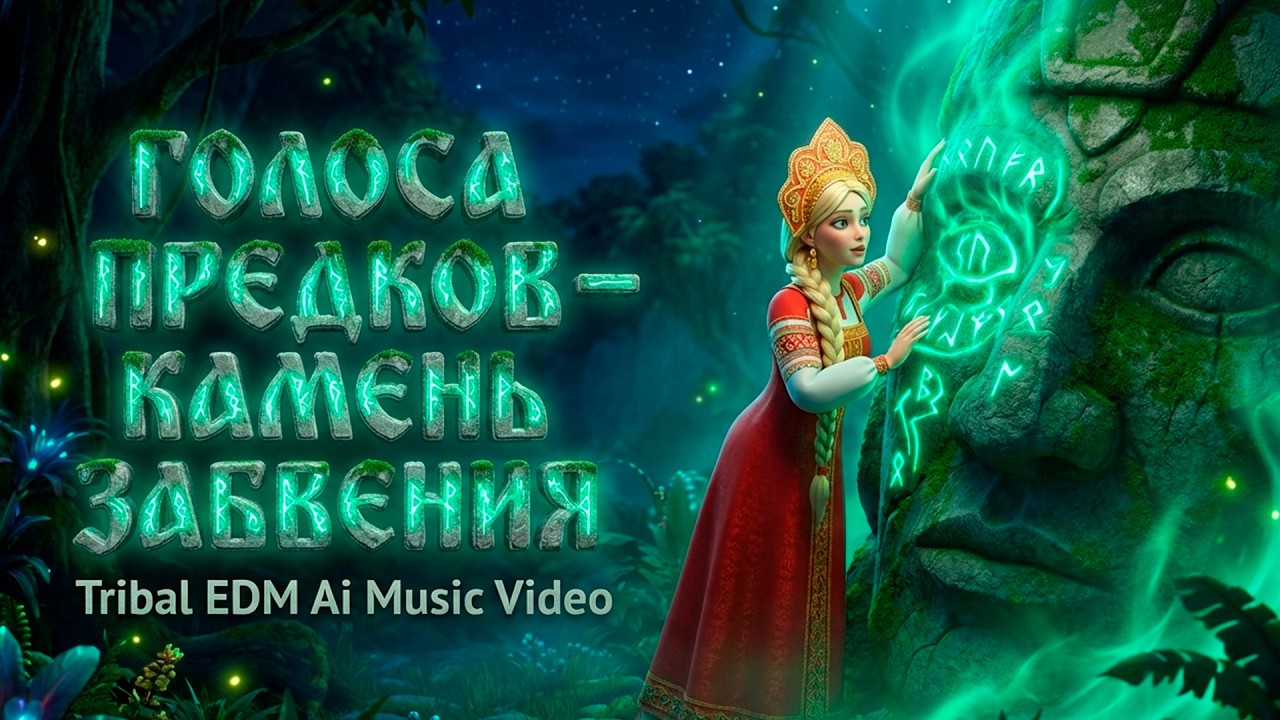 Голоса Предков — Камень Забвения (Tribal EDM Ai Music Video)