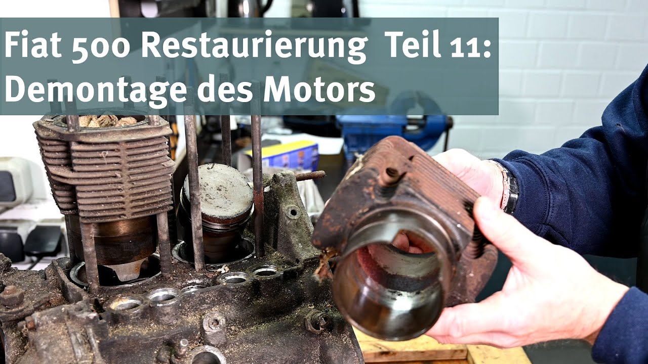 Restaurierung Fiat 500 Teil 11: Demontage des Motors