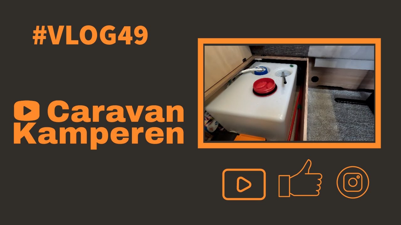 #vlog49  Watertank spoelen, rommelen met gasflessen en de boel testen