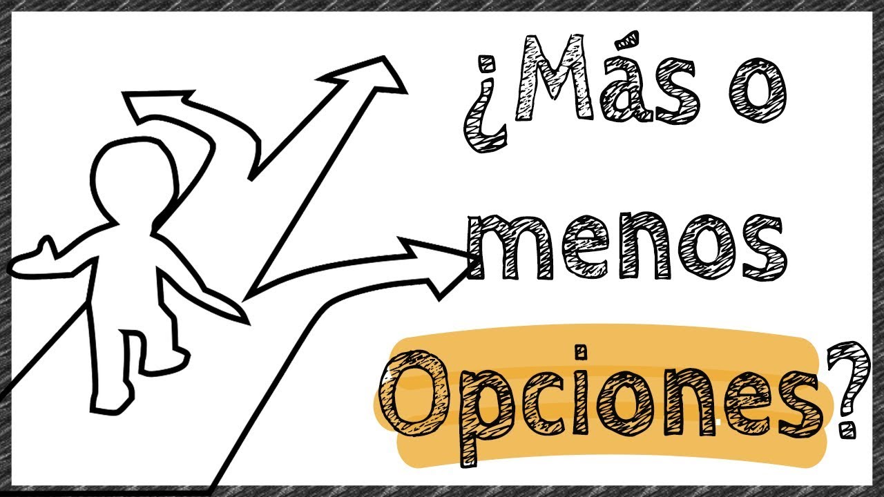 Por qu&eacute; menos es m&aacute;s | Paradoja de tener muchas opciones