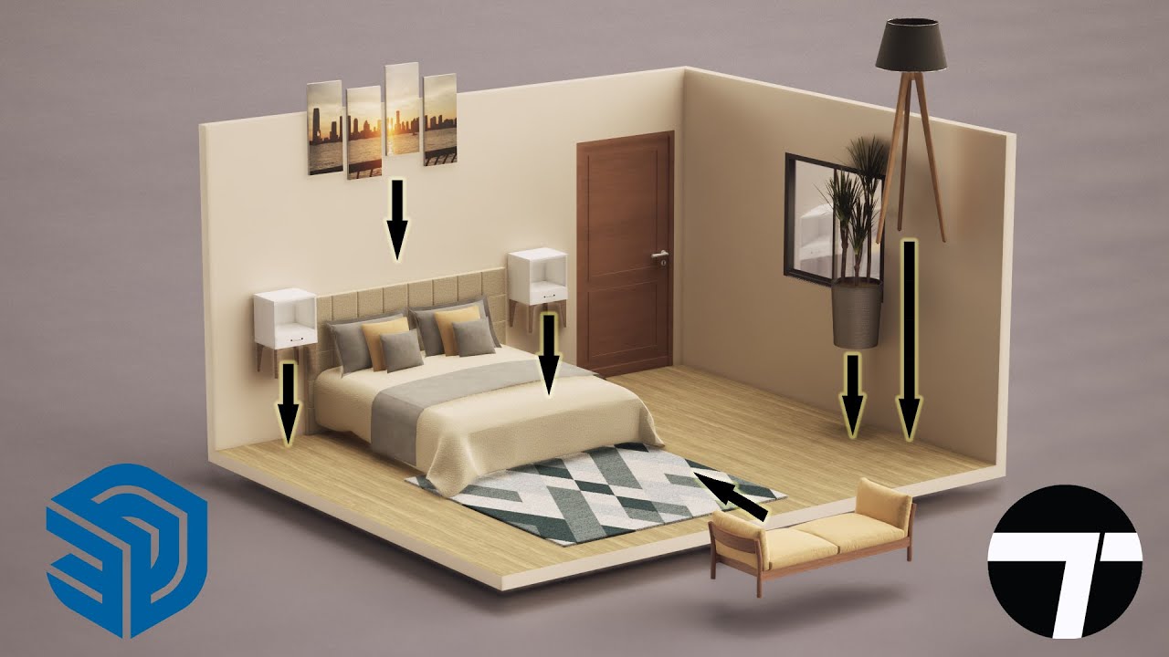 Créer et Animer une Chambre en 3D avec SketchUp et Twinmotion (Logiciel Gratuit)