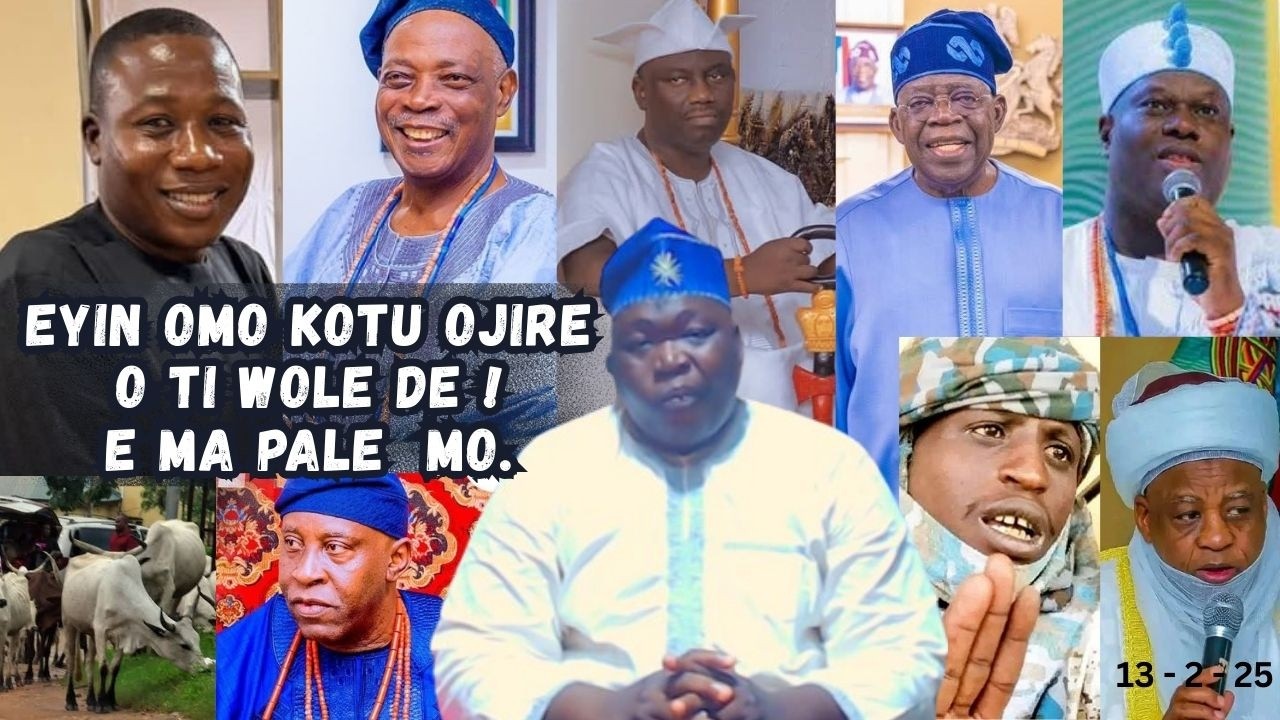 EYIN OMO KOTU OJIRE ! O TI WOLE DE ! E MA PALEMO. ORO OMINIRA TI DE O.