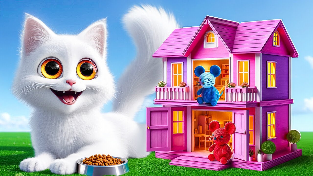 Casinha de papelão DIY para seu gatinho! 🏰😺 Construímos casas grátis para pets