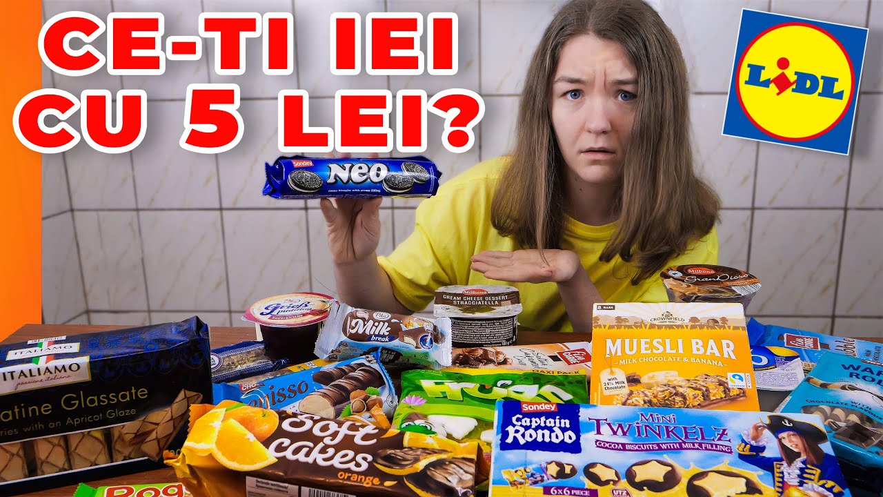 CE-TI CUMPERI CU 5 LEI DULCE DE LA LIDL? *review mancare ieftina*