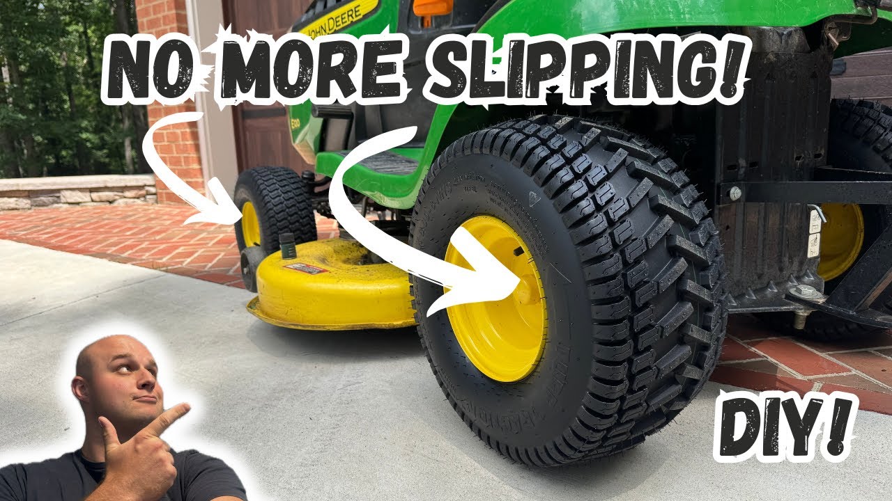 How to Replace & Upgrade Your Lawn Mower Tires! | Marastar Turf Traction Install