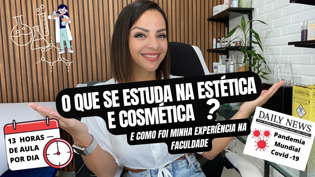 O que estuda na Estética e Cosmética ? Disciplinas que você vai ter e o que você vai aprender!