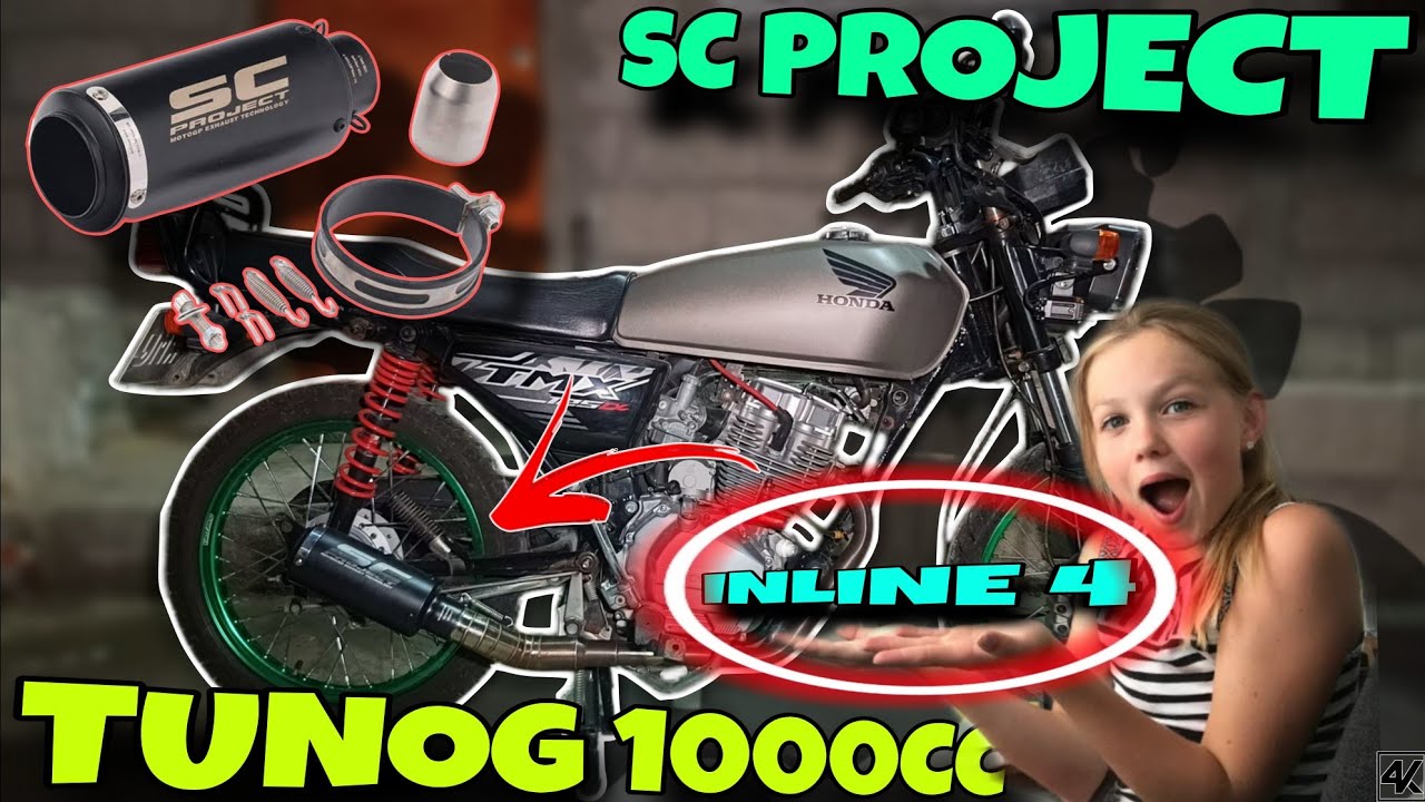 BUDGET MEAL SC PROJECT PIPE TUNOG INLINE 4 | PARA KANG NAKA 1000cc DITO SA TAMBUTSO NA TO! TMX 125🫢🔥