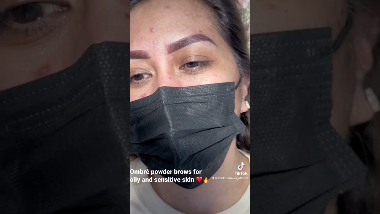 OMBRÉ POWDER BROWS for oily and sensitive skin❤️ 