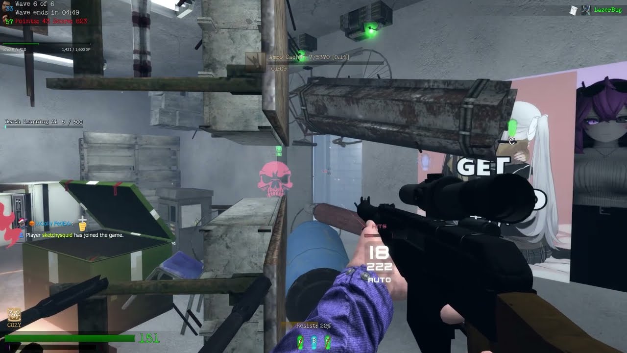 Garry's Mod Zombie Survival on Sunrust - Wave 6 - zs_unfinished_construction_v3a