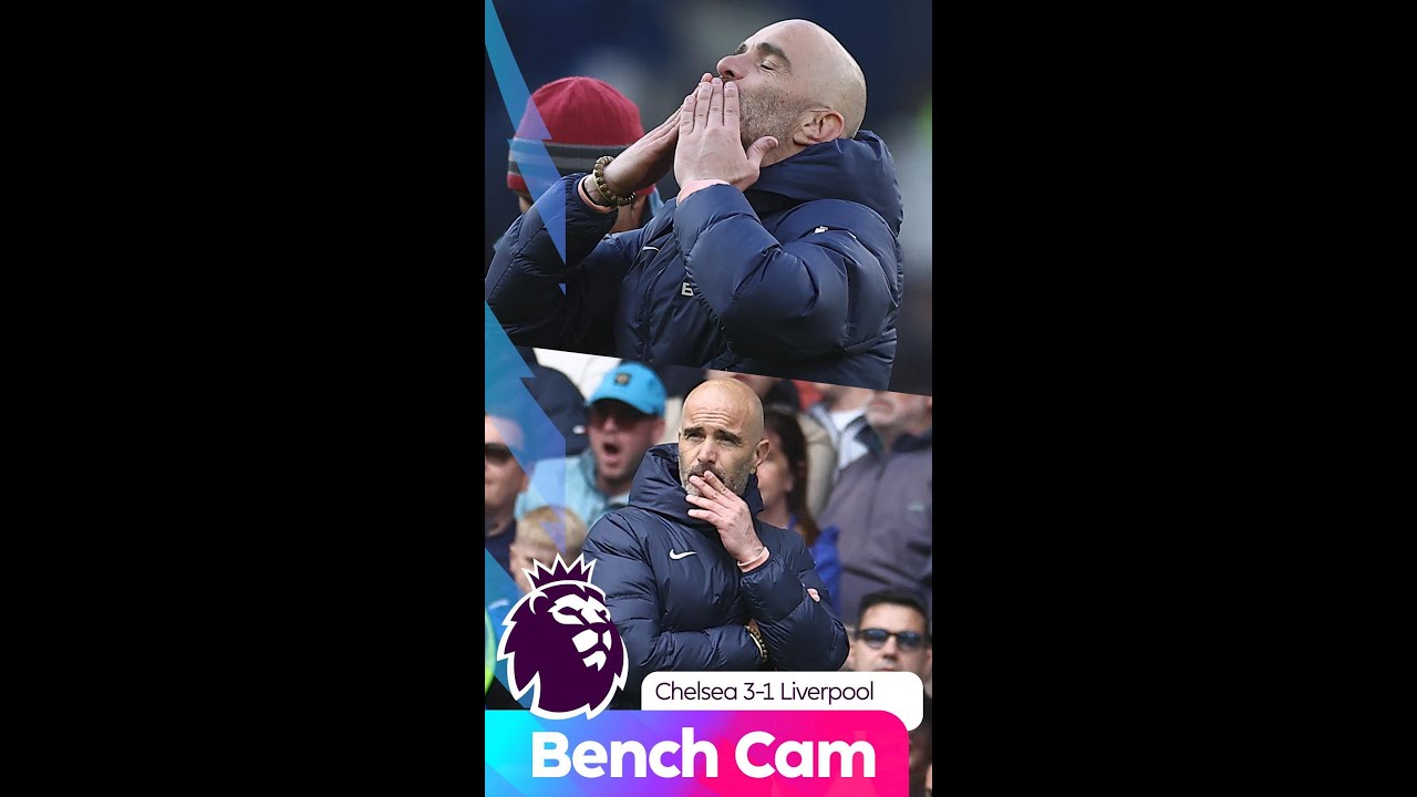 Bench Cam | Maresca and Slot react to Chelsea's win against Liverpool!