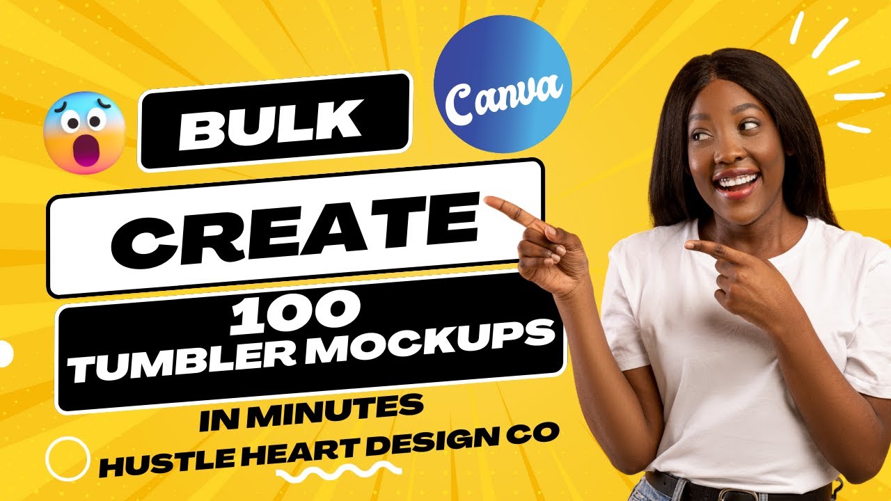 Bulk Create Tumbler Mockups In Canva, Canva Frame Mockups