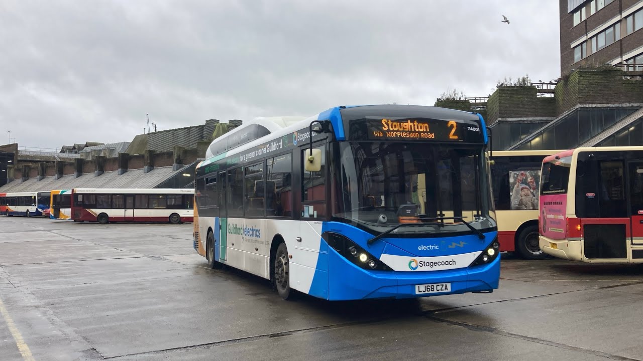 Buses in Guildford December 2024