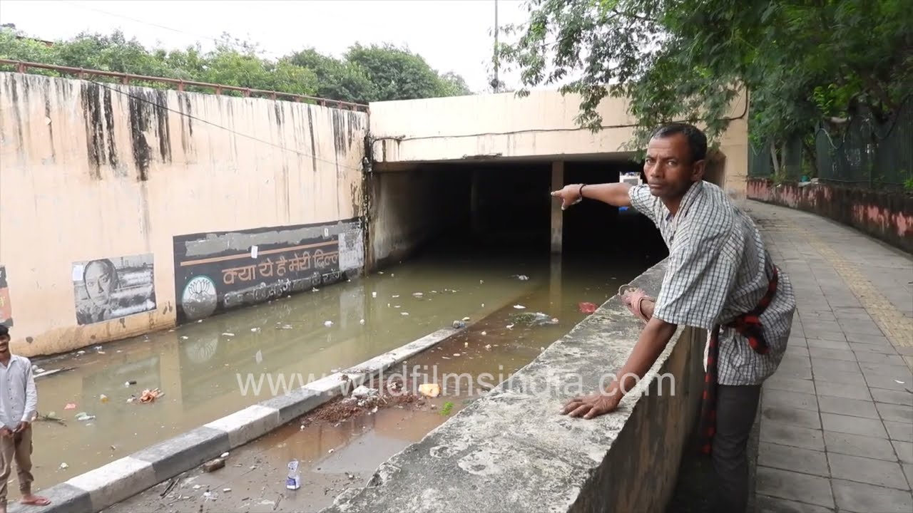 Yamuna River flooding Delhi | Expansive floodplains and waterlogged areas