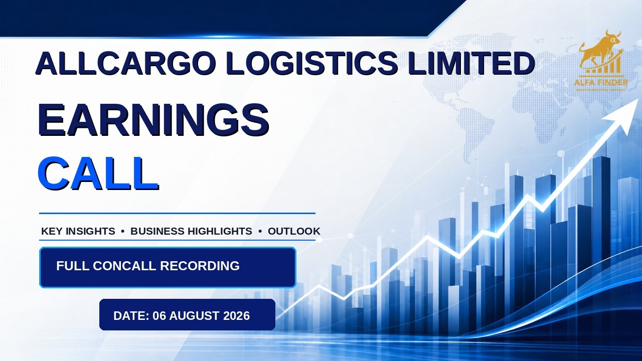 Allcargo Logistics Limited &ndash; om&oacute;wienie wynik&oacute;w finansowych za I kwartał roku obrotowego 2027 | Pe...