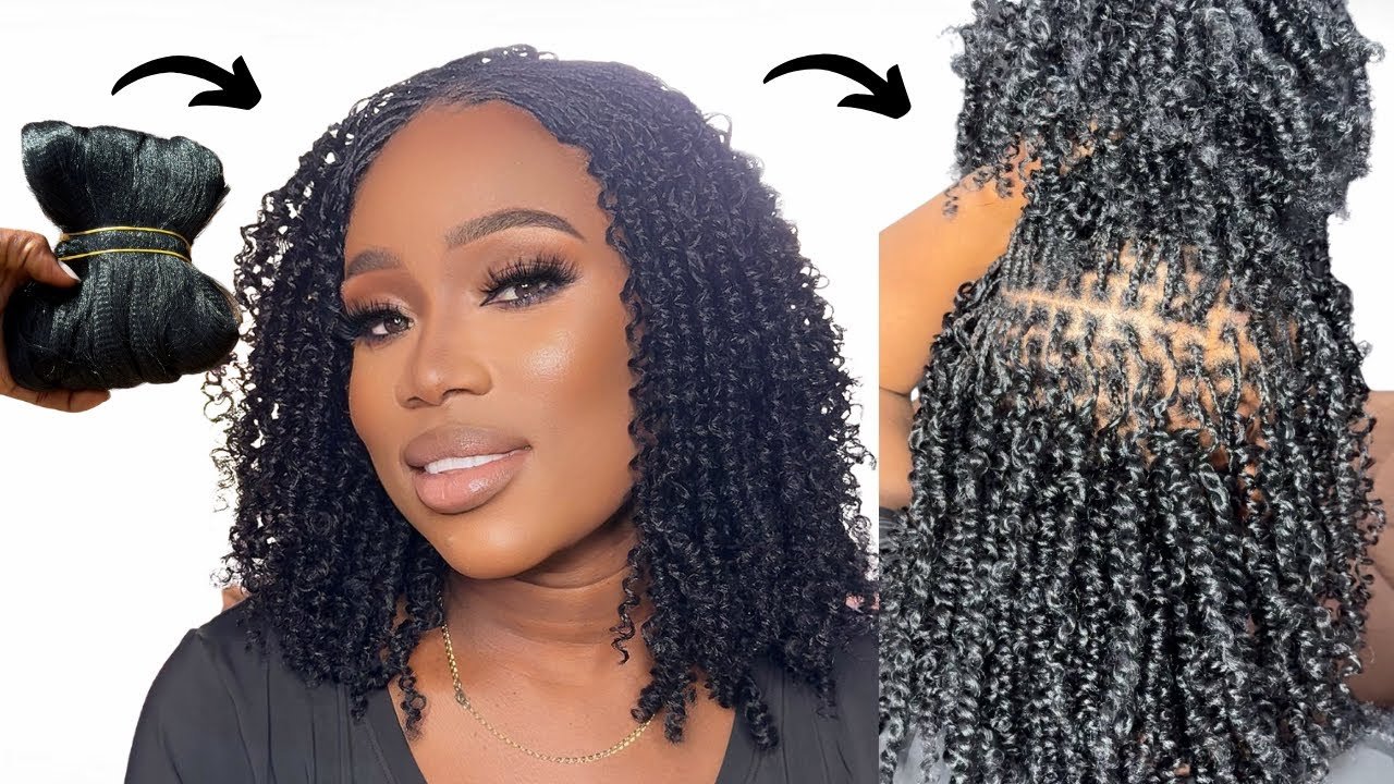 How to make bohemian mini/ micro twist with braiding hair/sweetonhairwool.