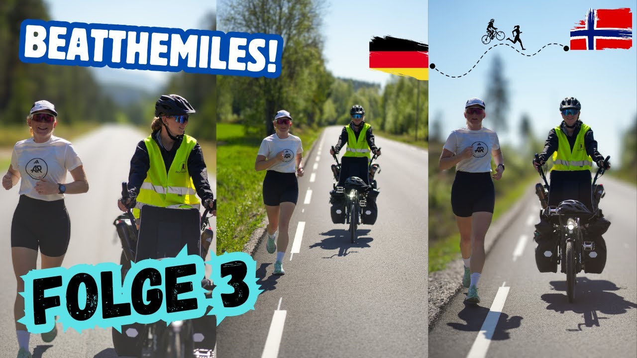 DÄNEMARK FAST GESCHAFFT! ⎮3000km zum Nordkap 🇳🇴 ⎮Run & Bikepacking 🏃‍♀️🚴‍♀️ #Folge3 ⎮ beatthemiles