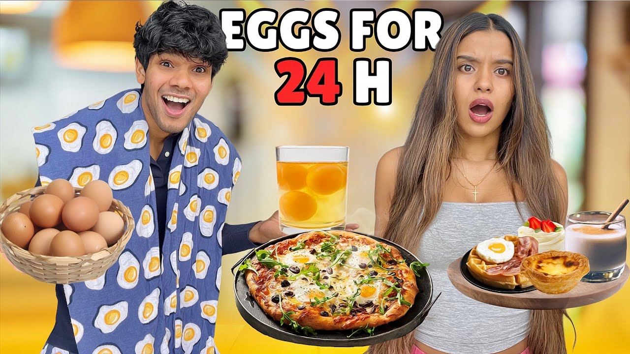 Only Eating Eggs For 24 Hours 🥚Yash and Hass