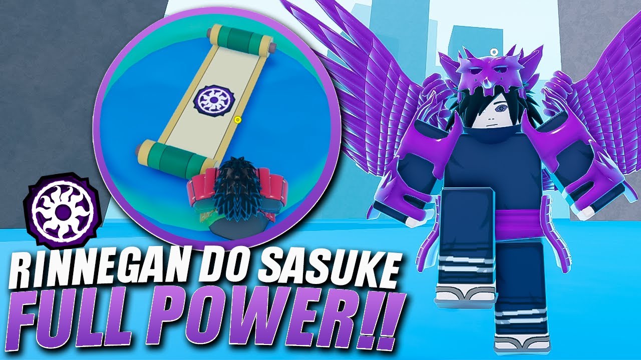 PEGUEI O RINNEGAN DO SASUKE NA MINHA CONTA NOOB NO SHINDO LIFE!!!