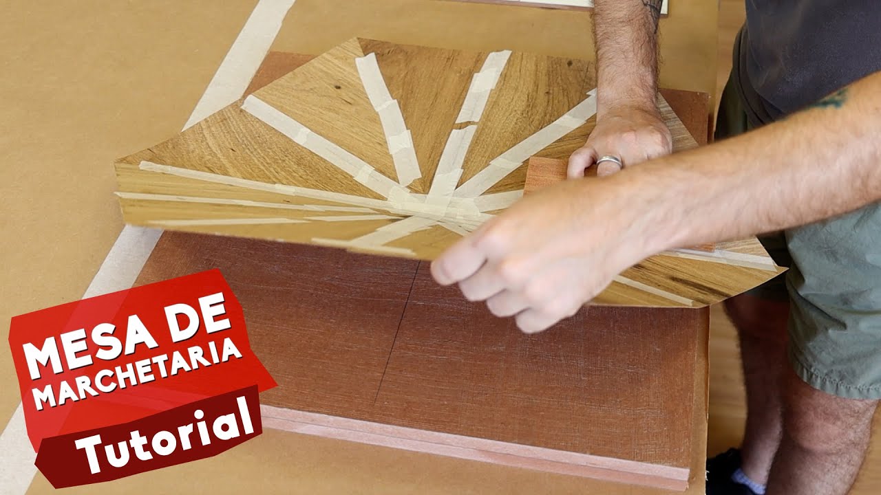 DIY - Marchetaria com folha de madeira