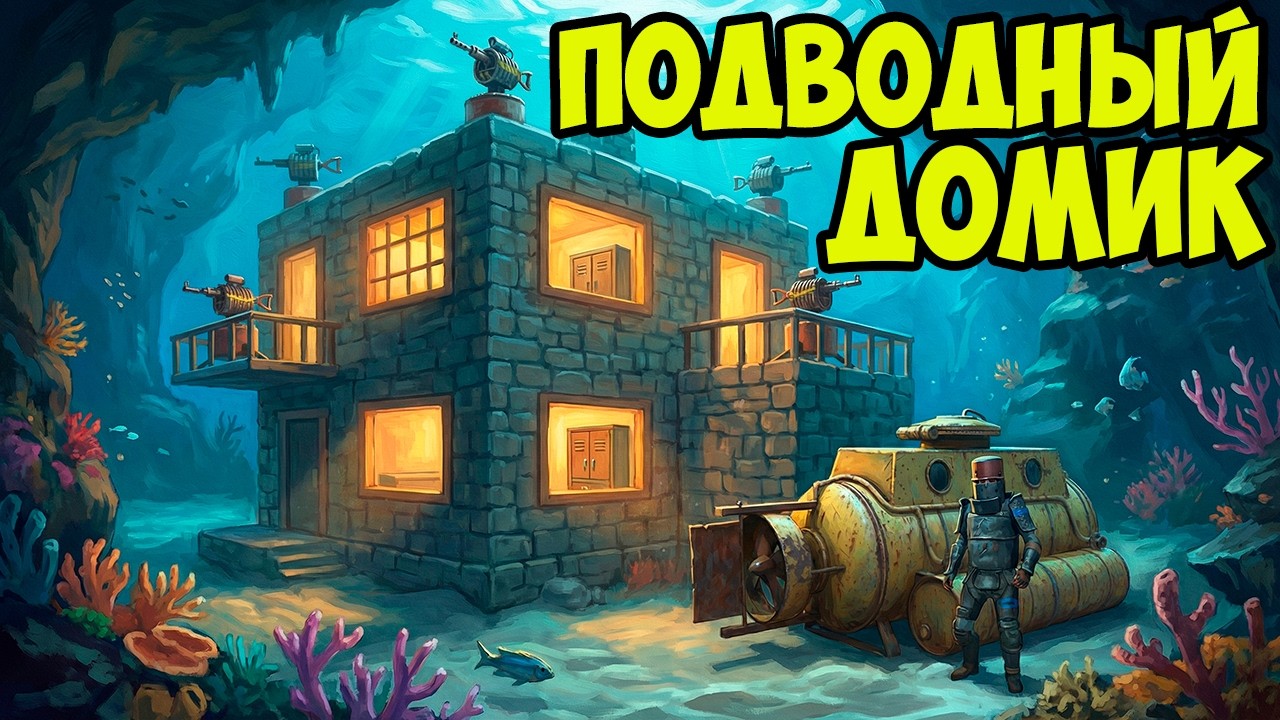 БАГ- ДОМ ПОД ВОДОЙ в РАСТ / RUST !?