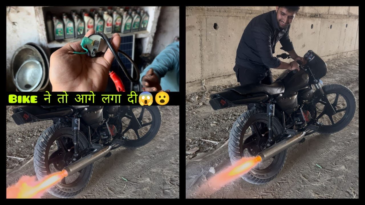 Splendor bike mai Patake Kaise लगाएं। ☹️ | Rx 100 silencer mai patake kaise लगाएं