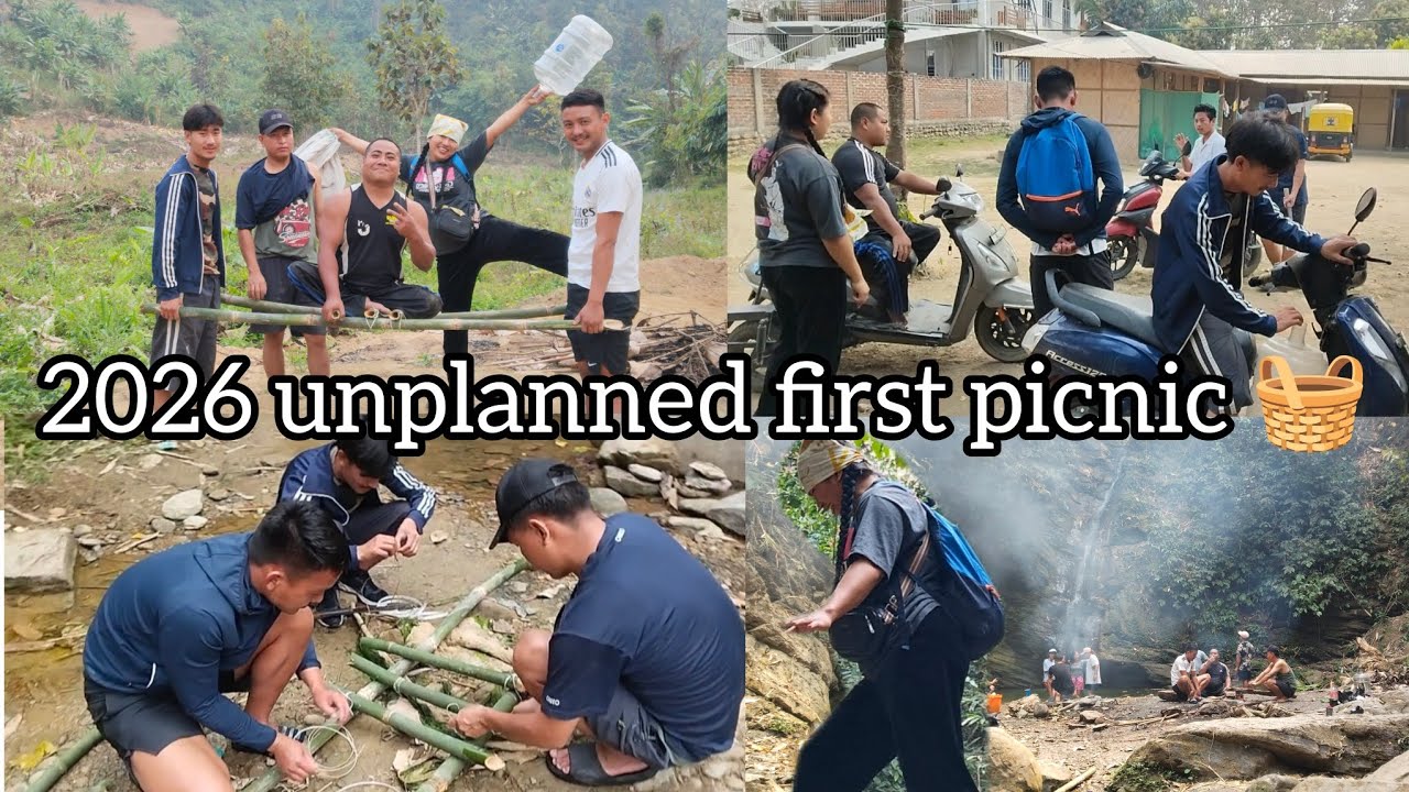 Welcome to my first adventure picnic vlog of 2026 in chumukedima waterfall 🏞️ /unplanned picnic 🧺🫶🏻