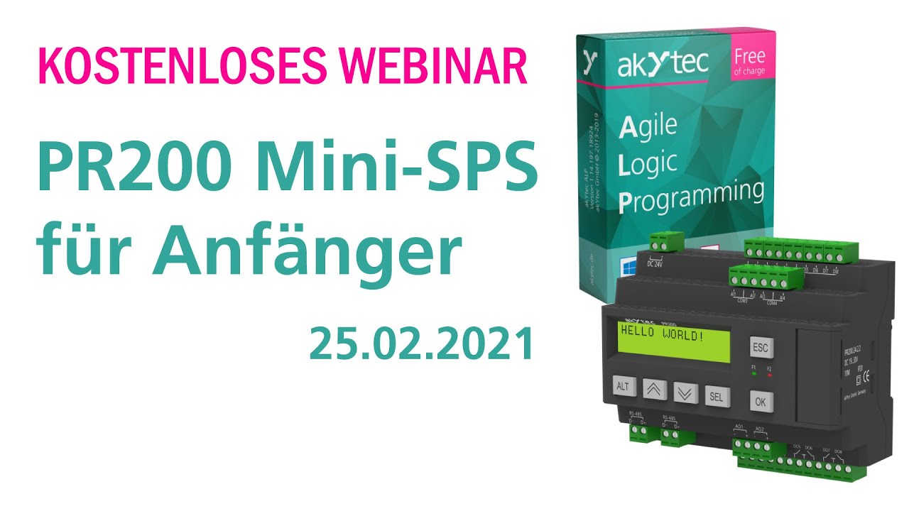 Webinar für Anfänger: Programmierung mit akYtec ALP