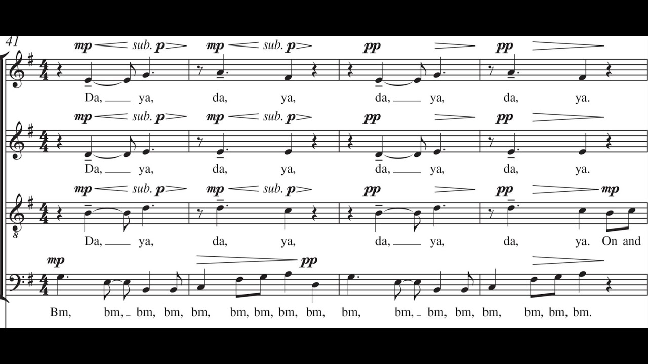 Paul Gibson - In Vino Veritas for SATB Choir (1998) [Score-Video]