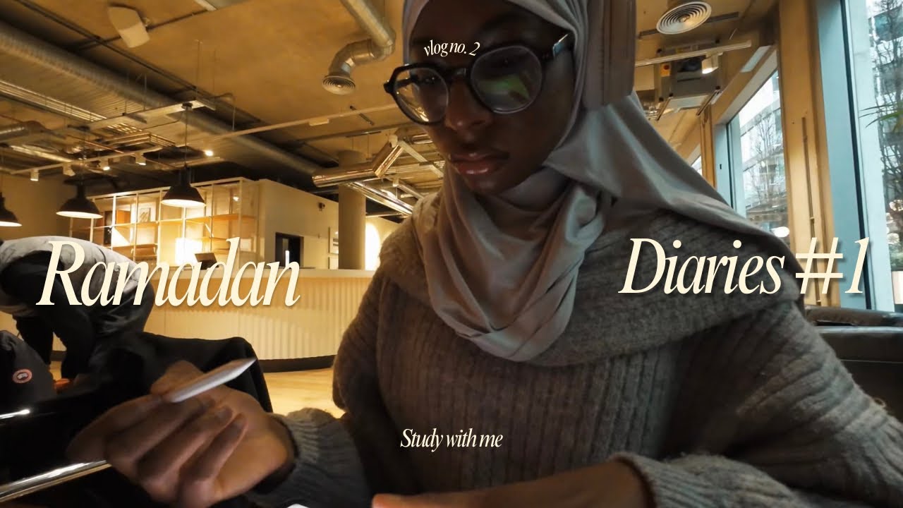 Ramadan Diaries pt1| uni vlogs, studying, cafes