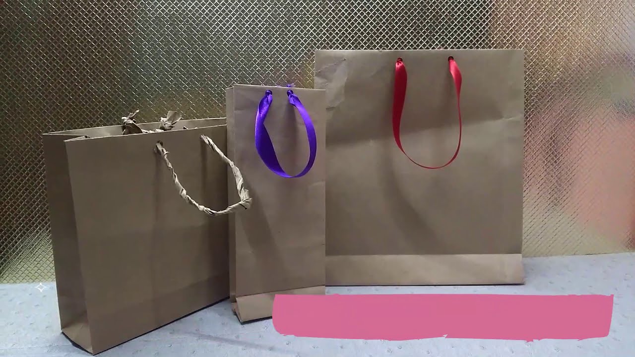 Bolsas de papel kraft (con medidas)