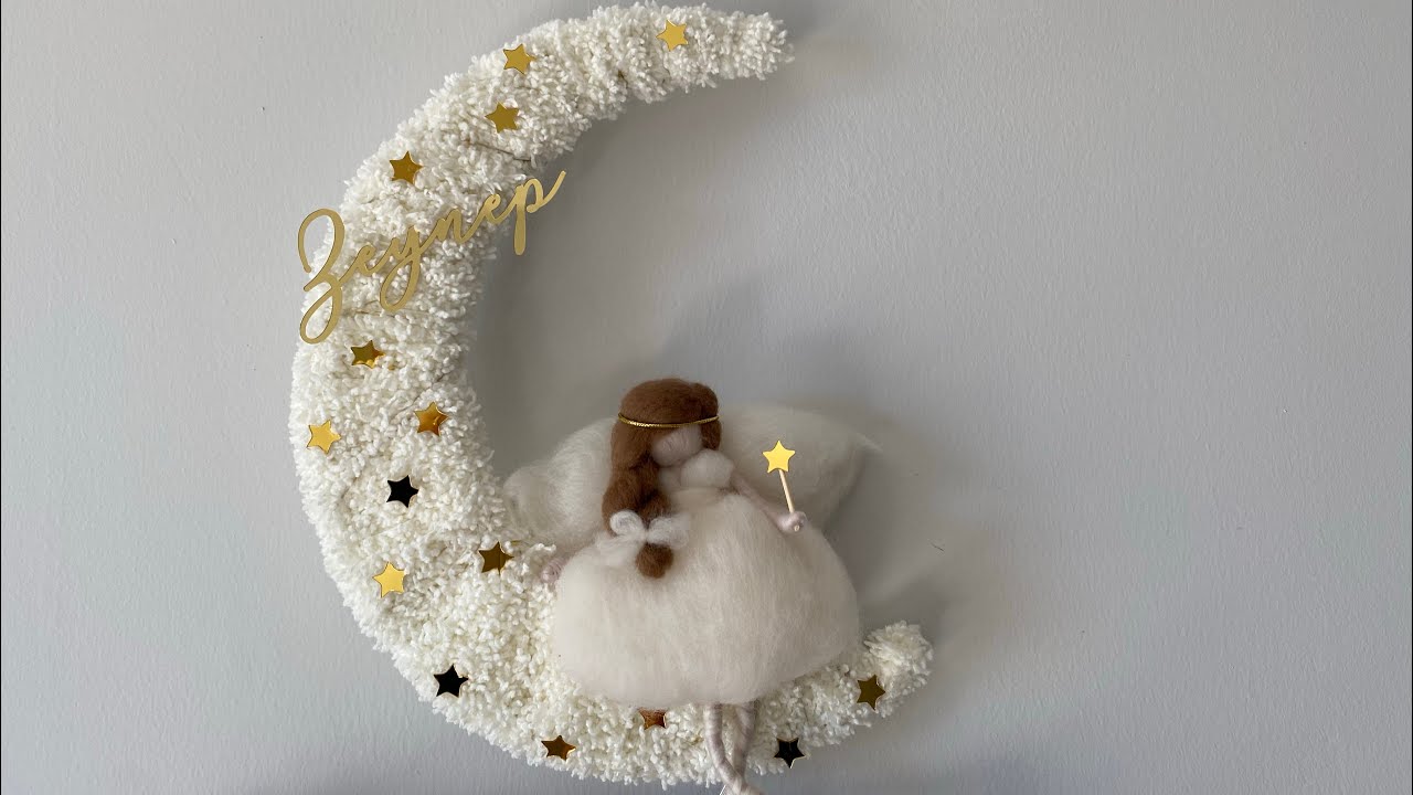 Trend Bebek Odası Kapı Süsü Yapılışı #keçebebek #kapısüsü #bebekodasi