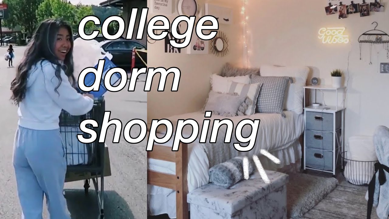 COLLEGE DORM HAUL + SHOP W/ME